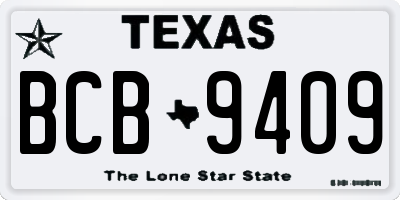 TX license plate BCB9409