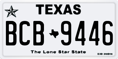 TX license plate BCB9446