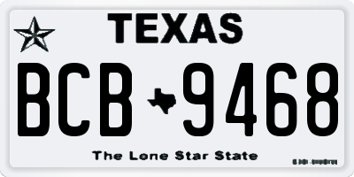 TX license plate BCB9468