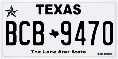 TX license plate BCB9470