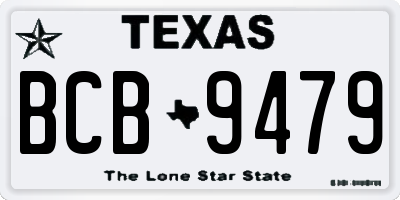 TX license plate BCB9479