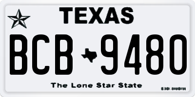 TX license plate BCB9480
