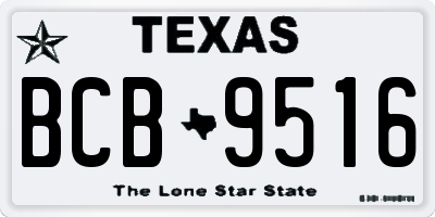 TX license plate BCB9516
