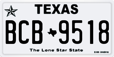 TX license plate BCB9518