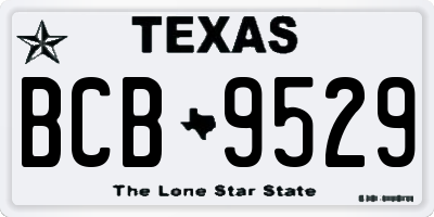 TX license plate BCB9529