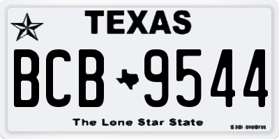 TX license plate BCB9544