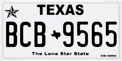 TX license plate BCB9565