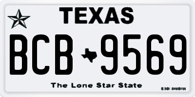 TX license plate BCB9569
