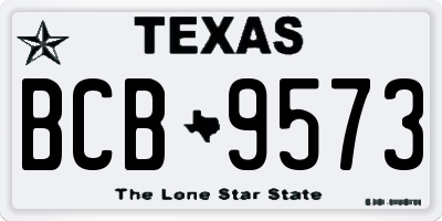 TX license plate BCB9573
