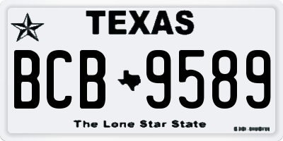 TX license plate BCB9589