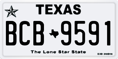 TX license plate BCB9591