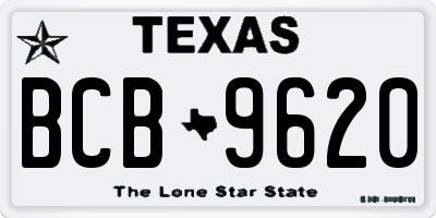 TX license plate BCB9620
