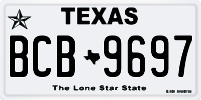 TX license plate BCB9697