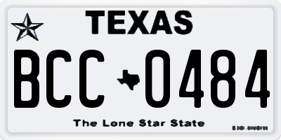 TX license plate BCC0484
