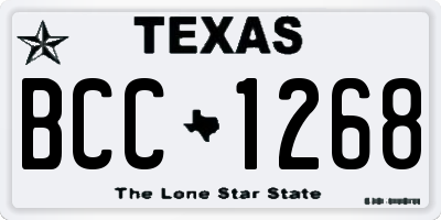 TX license plate BCC1268