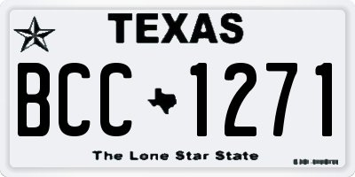 TX license plate BCC1271