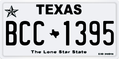 TX license plate BCC1395