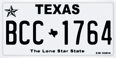 TX license plate BCC1764