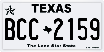 TX license plate BCC2159