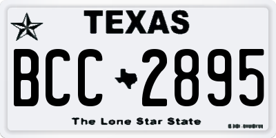 TX license plate BCC2895