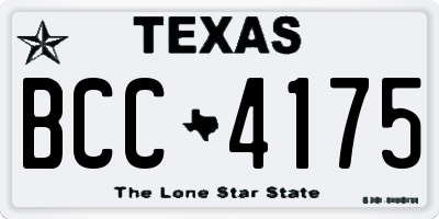 TX license plate BCC4175