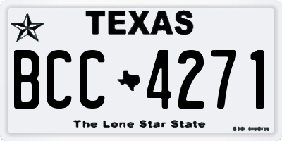 TX license plate BCC4271