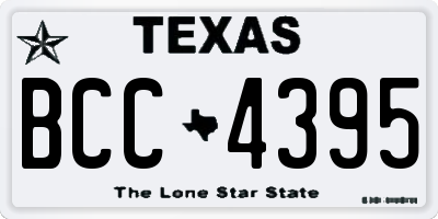 TX license plate BCC4395