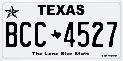 TX license plate BCC4527