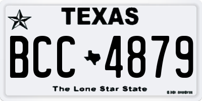 TX license plate BCC4879