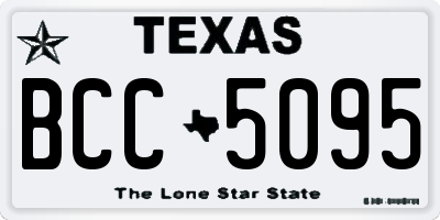 TX license plate BCC5095