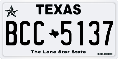 TX license plate BCC5137