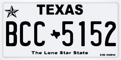 TX license plate BCC5152