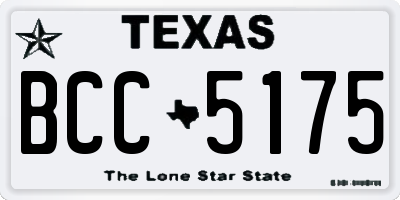 TX license plate BCC5175