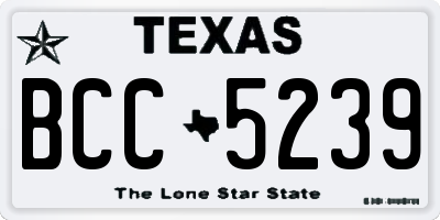 TX license plate BCC5239