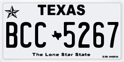 TX license plate BCC5267