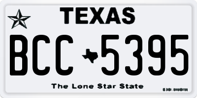TX license plate BCC5395