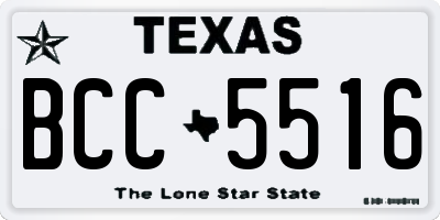 TX license plate BCC5516