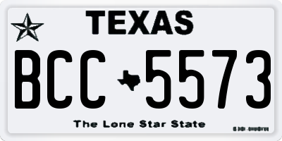 TX license plate BCC5573