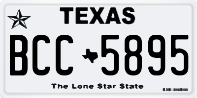 TX license plate BCC5895