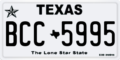 TX license plate BCC5995
