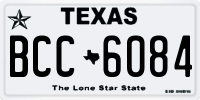 TX license plate BCC6084