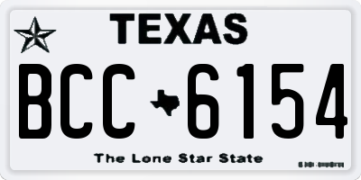 TX license plate BCC6154