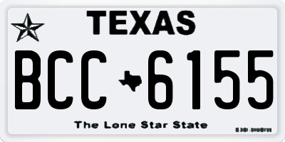 TX license plate BCC6155