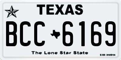 TX license plate BCC6169