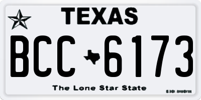 TX license plate BCC6173