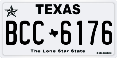 TX license plate BCC6176