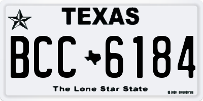 TX license plate BCC6184