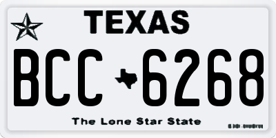 TX license plate BCC6268