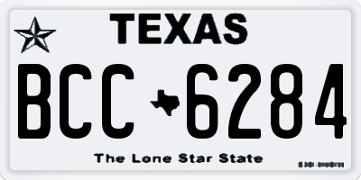TX license plate BCC6284