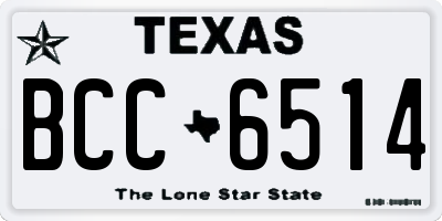 TX license plate BCC6514